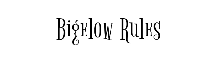 Bigelow Rules  Descarca Fonturi Gratis