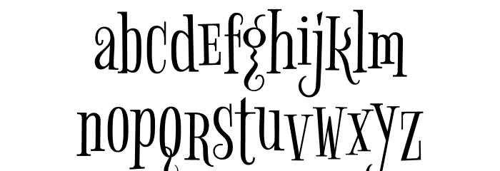 Bigelow Rules Font LOWERCASE