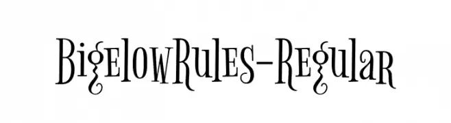 BigelowRules-Regular  font caratteri gratis