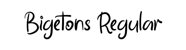 Bigetons Regular  नि: शुल्क फ़ॉन्ट्स डाउनलोड