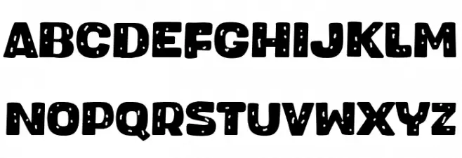 Bigfans Font UPPERCASE