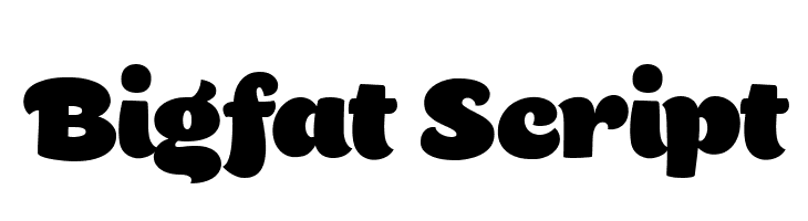 Bigfat Script  Free Fonts Download
