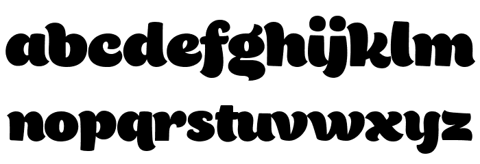 Bigfat Script Font LOWERCASE