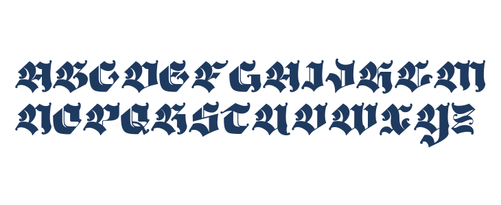 Bigfat gothic Regular Uppercase