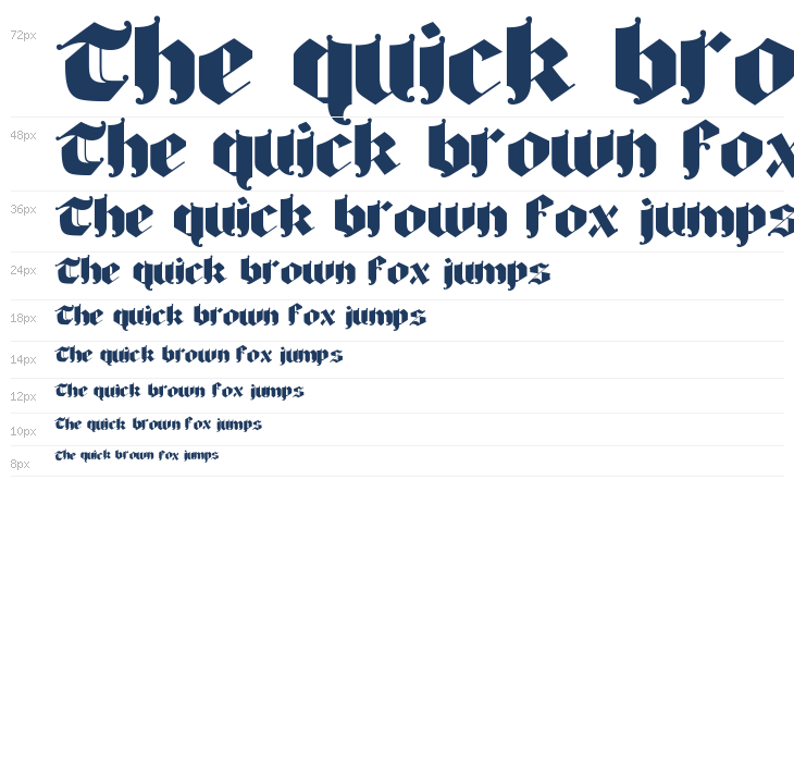 Bigfat gothic Regular Waterfall