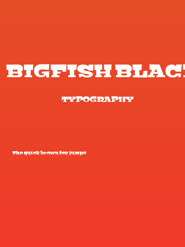 Bigfish Black Poster