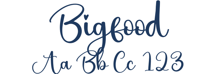 Bigfood Font Preview