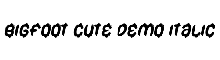 Bigfoot Cute Demo Italic  フリーフォントのダウンロード