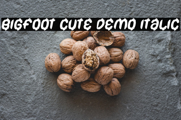 Bigfoot Cute Demo Italic Example 2