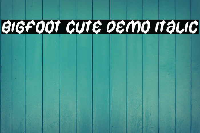 Bigfoot Cute Demo Italic Example 3