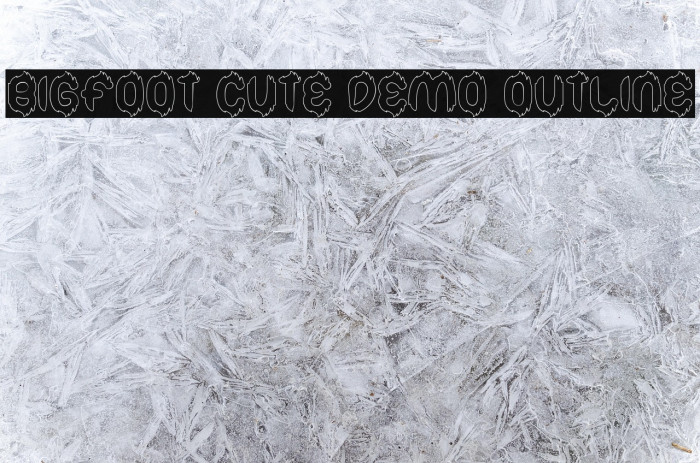 Bigfoot Cute Demo Outline Example 2