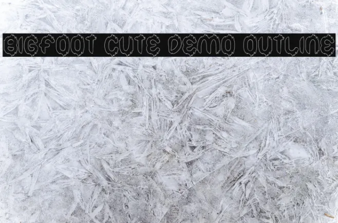 Bigfoot Cute Demo Outline Example 2