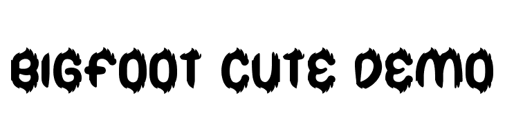 Bigfoot Cute Demo  Free Fonts Download