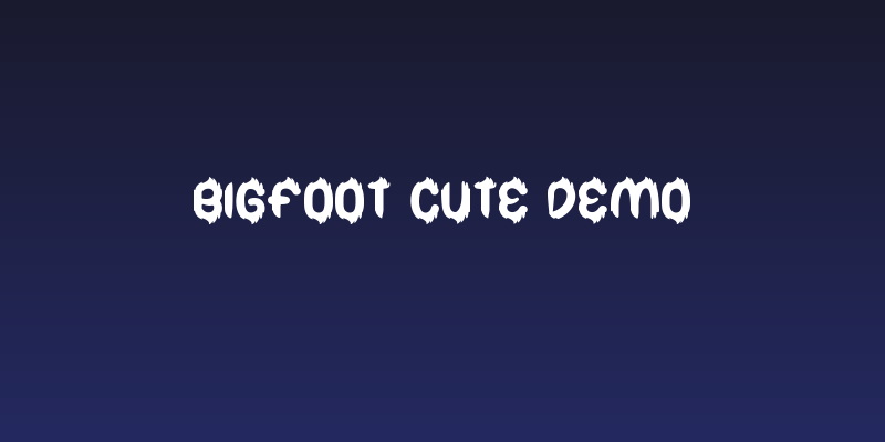 Bigfoot Cute Demo Social Header