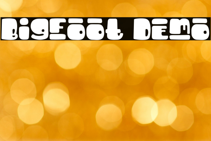 Bigfoot Demo Font examples
