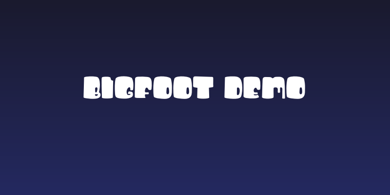 Bigfoot Demo Social Header