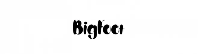 Bigfoot  नि: शुल्क फ़ॉन्ट्स डाउनलोड