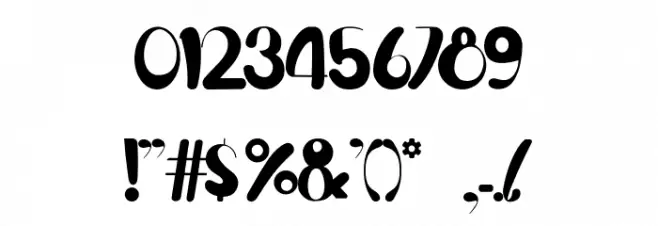 Bigfoot Font OTHER CHARS