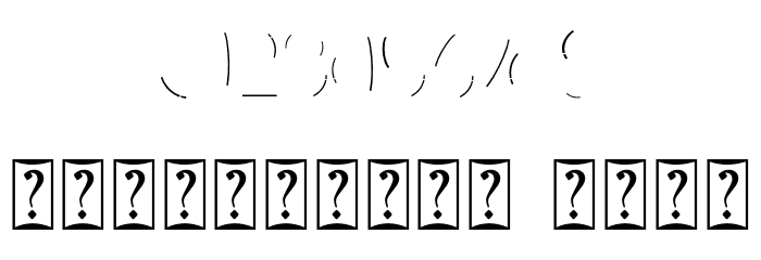 Bigfoot2 フォント その他の文字