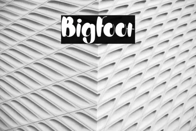 Bigfoot Font examples