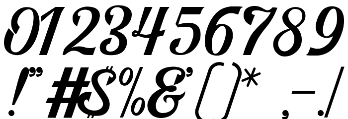 Bigfun Demo Font OTHER CHARS