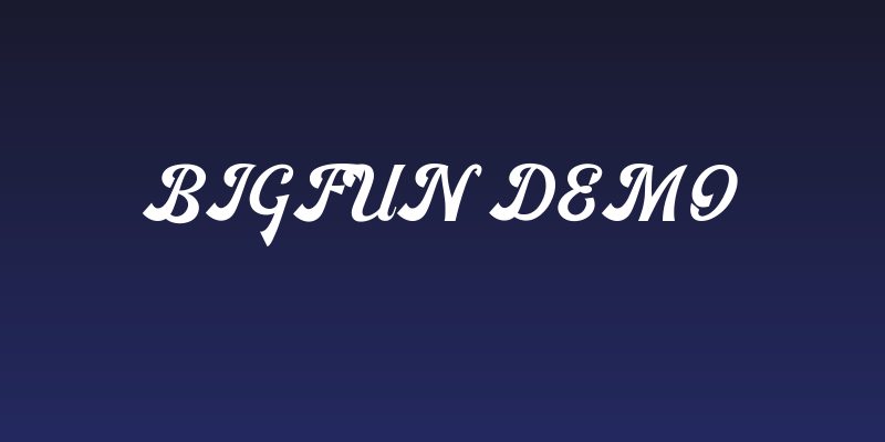 Bigfun Demo Social Header