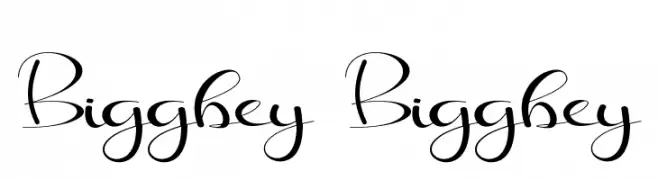 Biggbey Biggbey  フリーフォントのダウンロード