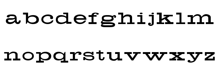 Biggen Font LOWERCASE
