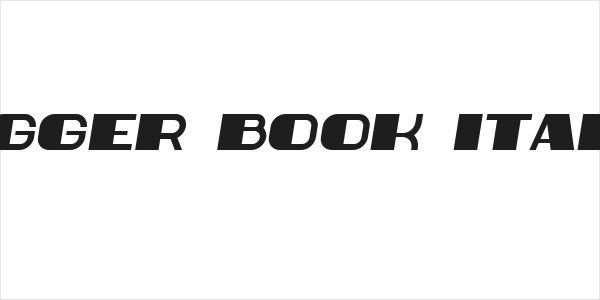 Bigger Book Italic Logo