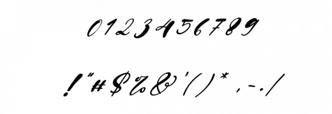 Bigger Italic Font OTHER CHARS