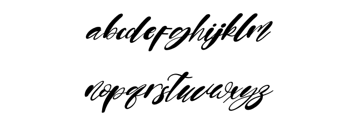 Bigger Italic Font LOWERCASE