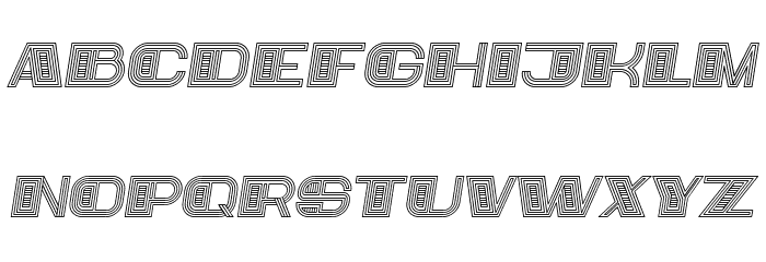 Bigger Italic Font LOWERCASE