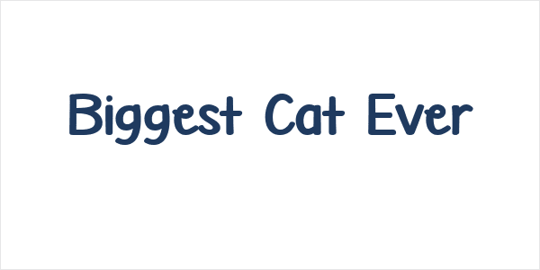 Biggest Cat Ever Logo