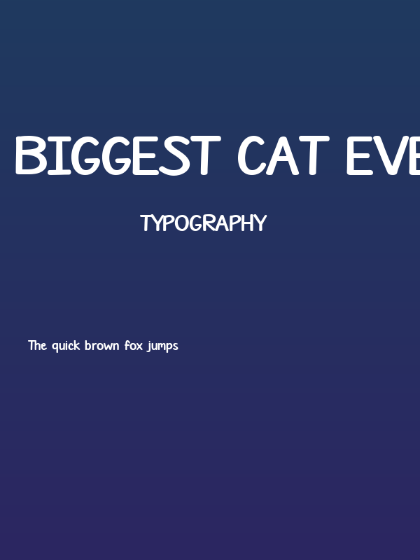 Biggest Cat Ever Poster