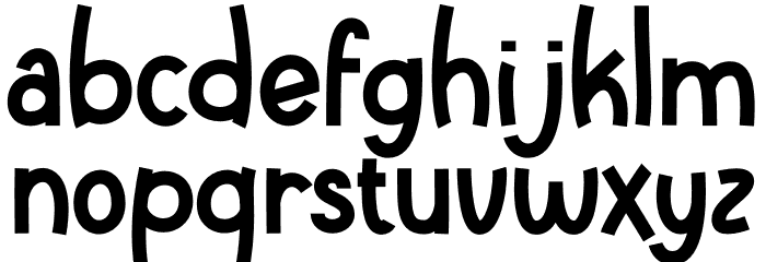 Biggest Things Font LOWERCASE
