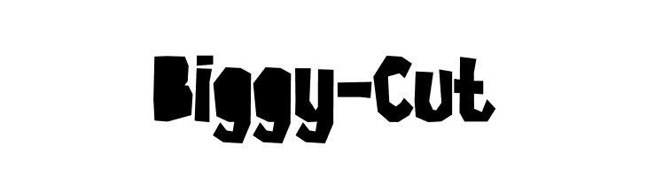 Biggy-Cut  Frei Schriftart Herunterladen