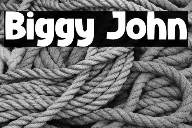 Biggy John Caratteri examples