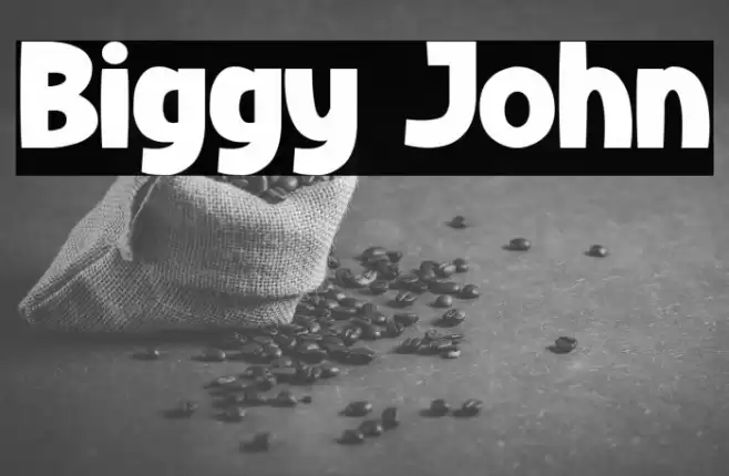 Biggy John Caratteri examples