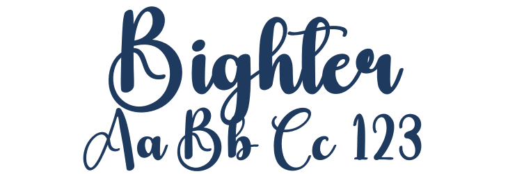 Bighter Font Preview
