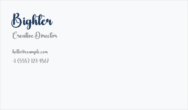 Bighter Business Card
