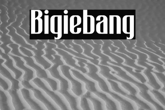 Bigiebang Font examples