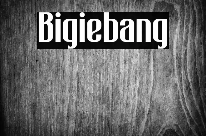 Bigiebang Font examples