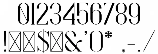 Bigilla Bold Font OTHER CHARS