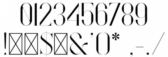 Bigilla Font OTHER CHARS