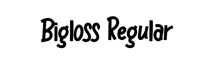 Bigloss Regular Шрифта