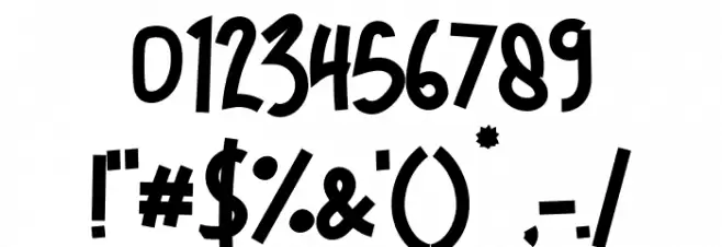 Bigloss Regular Font OTHER CHARS