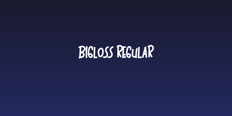 Bigloss Regular Social Header