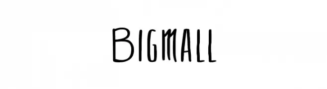 Bigmall  フリーフォントのダウンロード