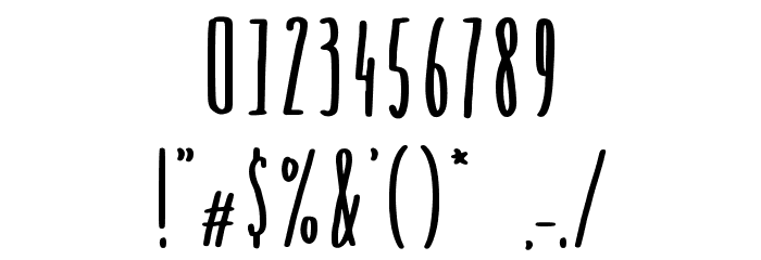 Bigmall Font OTHER CHARS