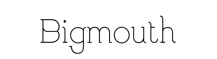 Bigmouth Font
